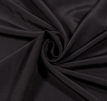 Silk crêpe de Chine, black