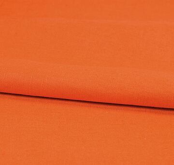 Orange linen fabric, 100% linen