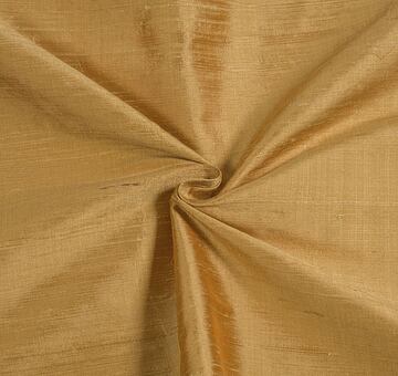 Slubbed silk dupioni, gold