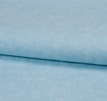 Aqua shot linen fabric, 100% linen