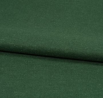 Linen cotton blend fabric, dark green