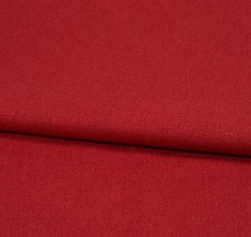 Linen cotton blend fabric, brick red